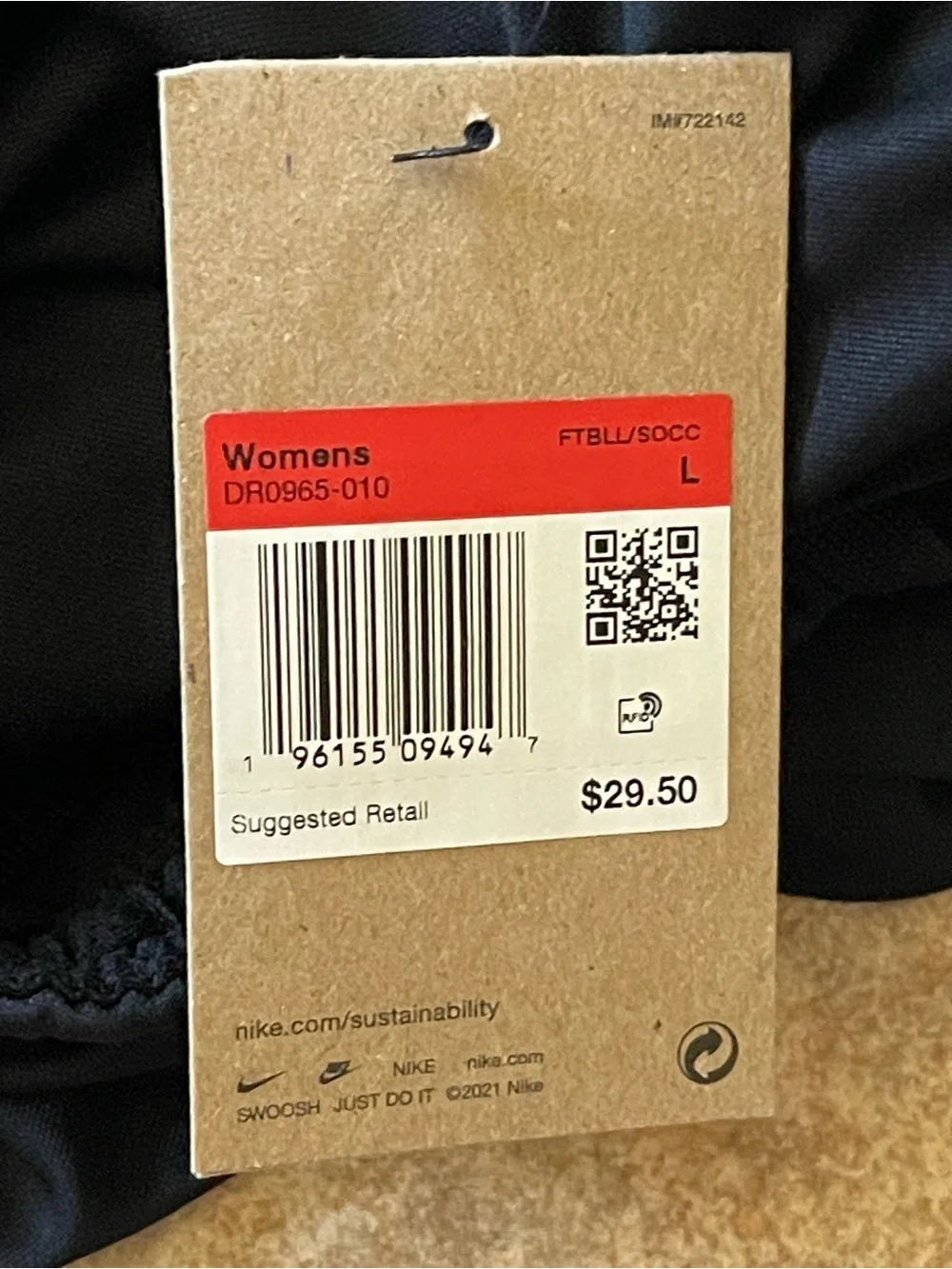 Nike Dri-FIT Women’s Athletic Shorts Size L Black White New With Tags